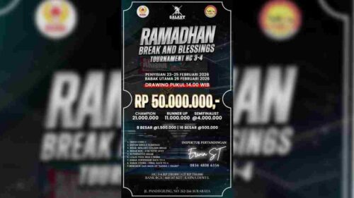 turnamen biliar Ramadhan Surabaya