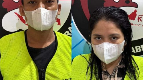 Pasutri Asal Sidotopo Ditangkap Saat Edarkan Sabu Puluhan Paket Diamankan