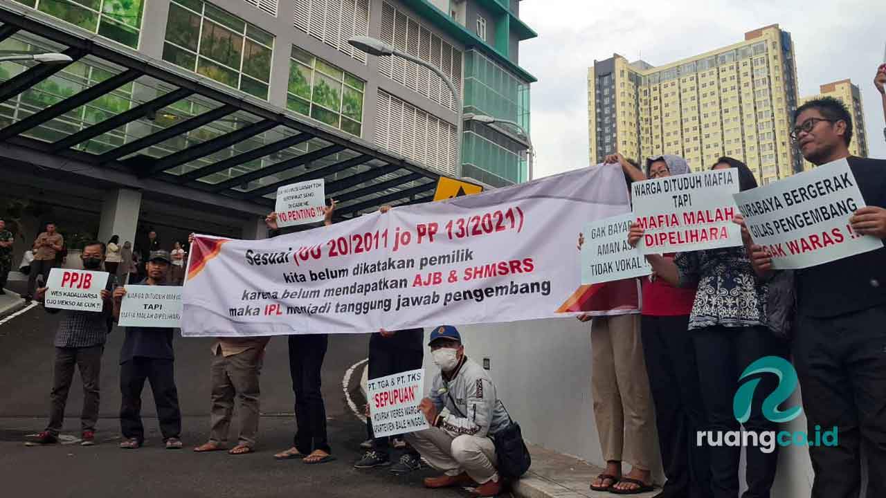 demo Apartemen Bale Hinggil