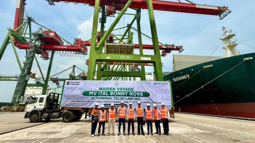 TTL Sambut Perdana CIM Service Bersama Tiga Shipping Line dari Taiwan (foto : ist)