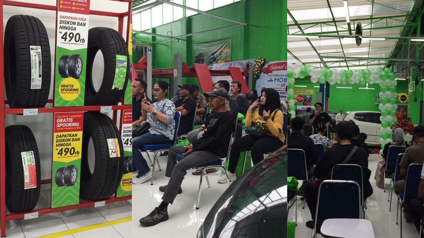 Mobeng menyediakn berbagai layanan perawatan kendaraan roda empat, mulai dari servis berkala, ganti oli, penggantian ban hingga perawatan umum lainnya.
