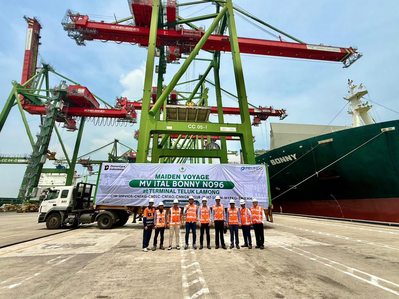TTL Sambut Perdana CIM Service Bersama Tiga Shipping Line dari Taiwan (foto : ist)