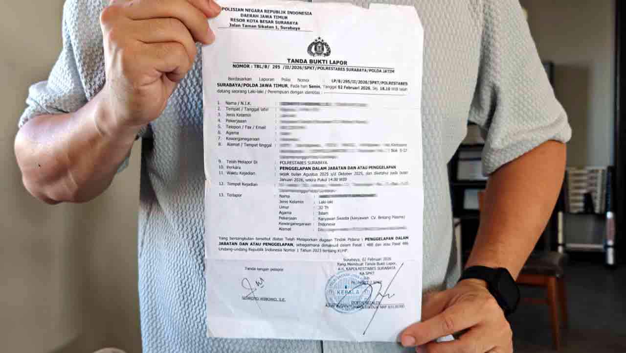 sales AC Surabaya gelapkan dana