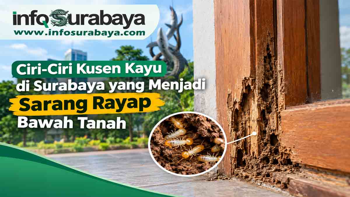 Ciri-Ciri Kusen Kayu di Surabaya yang Menjadi Sarang Rayap Bawah Tanah
