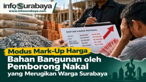 Modus Mark-Up Harga Bahan Bangunan oleh Pemborong Nakal yang Merugikan Warga Surabaya