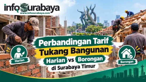 Perbandingan Tarif Tukang Bangunan Harian vs Borongan di Surabaya Timur