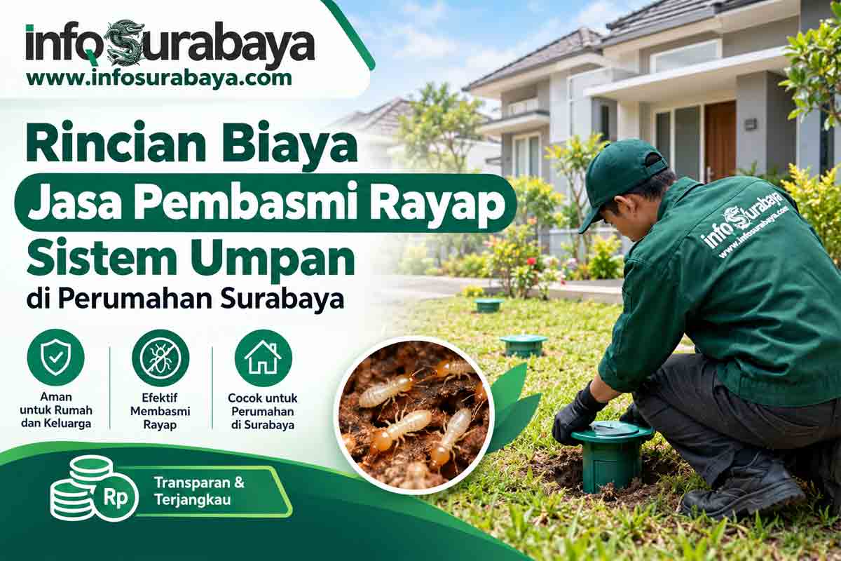 Rincian Biaya Jasa Pembasmi Rayap Sistem Umpan di Perumahan Surabaya