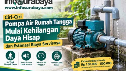 Ciri-Ciri Pompa Air Rumah Tangga Mulai Kehilangan Daya Hisap dan Estimasi Biaya Servisnya