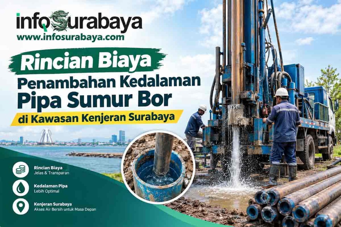 Rincian Biaya Penambahan Kedalaman Pipa Sumur Bor di Kawasan Kenjeran Surabaya