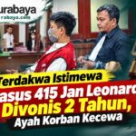 Terdakwa Istimewa Kasus Pencabulan Jan Leonard Divonis 2 Tahun